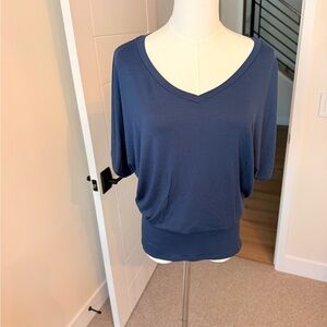Saivana Deep Blue V-Neck Blouse